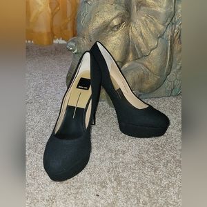 Dolce Vita Black Cloth Stilettos